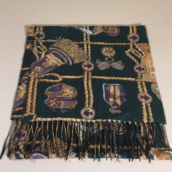 Cashmink  Scarf with Fringe Gendarmerie Royale Germany - Picture 11 of 11